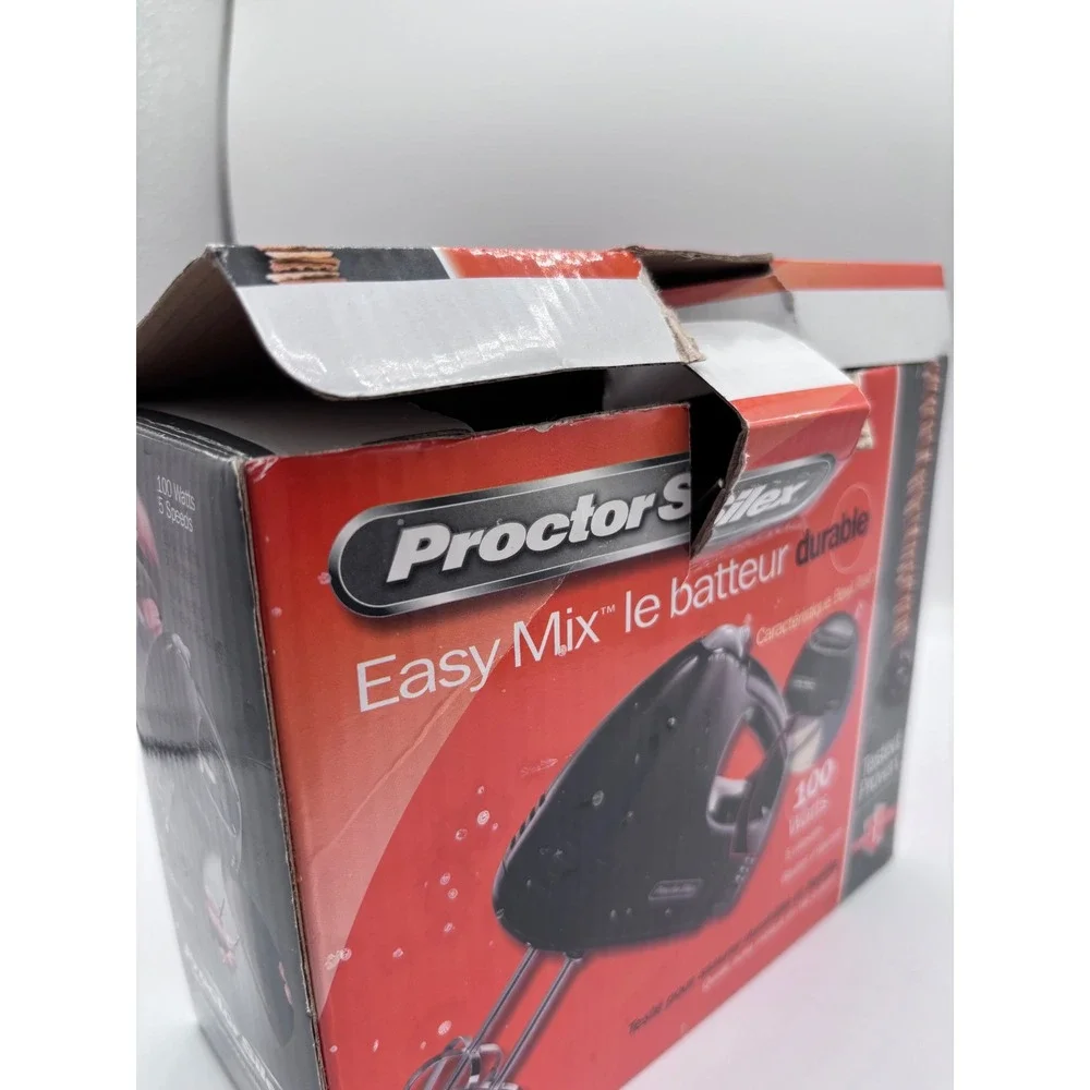 Hand Mixer | Proctor Silex 62507 Durable Easy Mix 5 Speed Black‎ 100W Bowl Rest